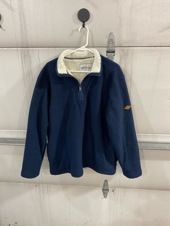 Orvis fleece lined XL quarter zip