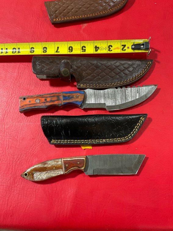 Damascus knives