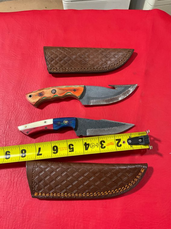 Damascus knives