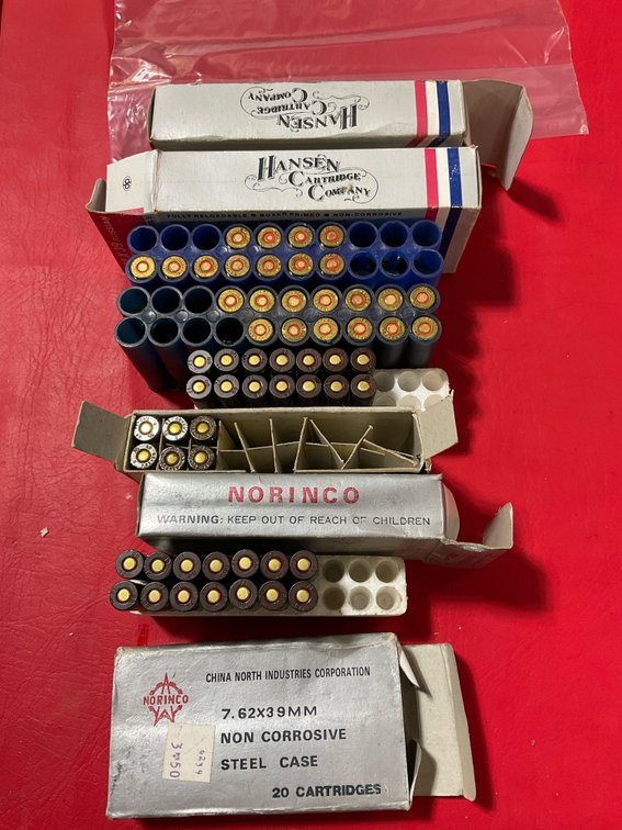 7.62 x 39 ammo