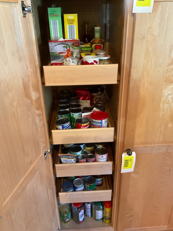 Large amount of canned goods and miscellaneous foods