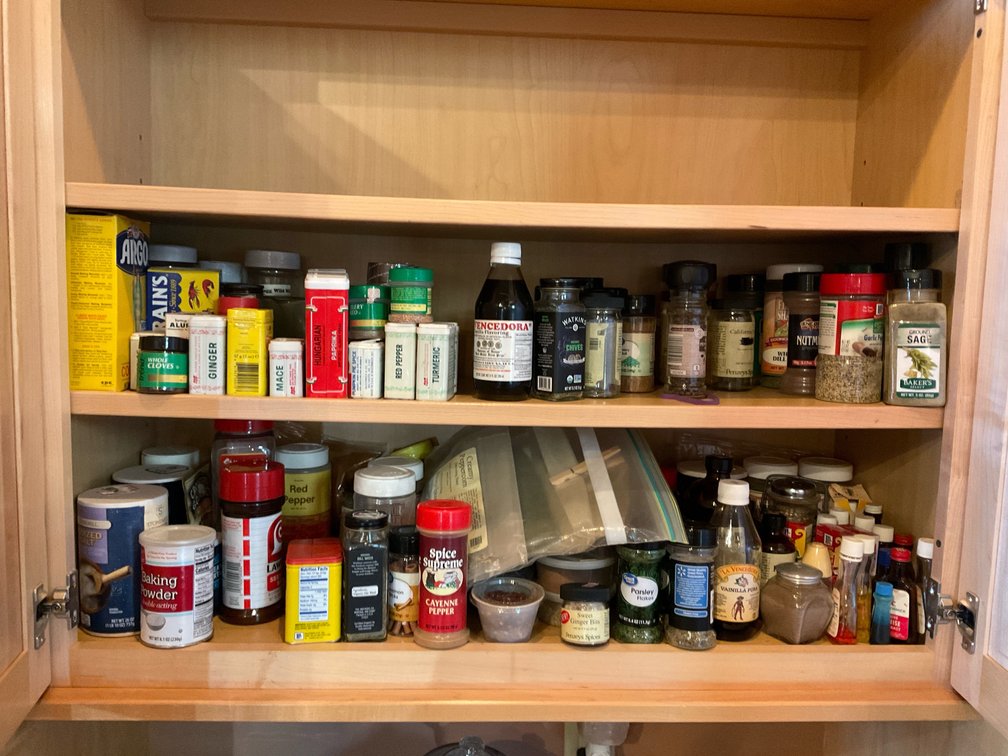 Large amount of spices