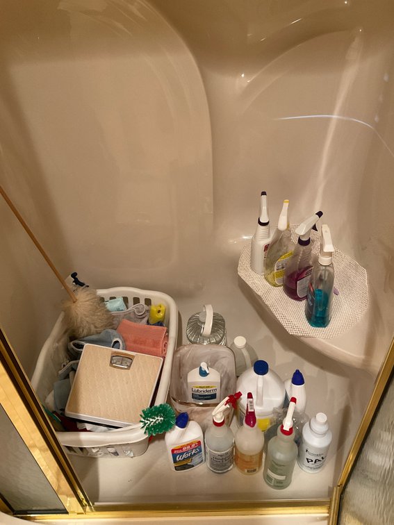 Miscellaneous cleaning supplies