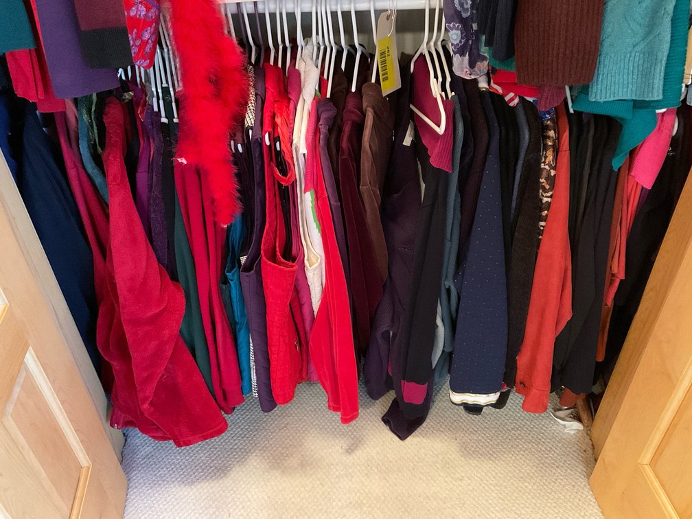 Large amount of sweaters/vest bottom row