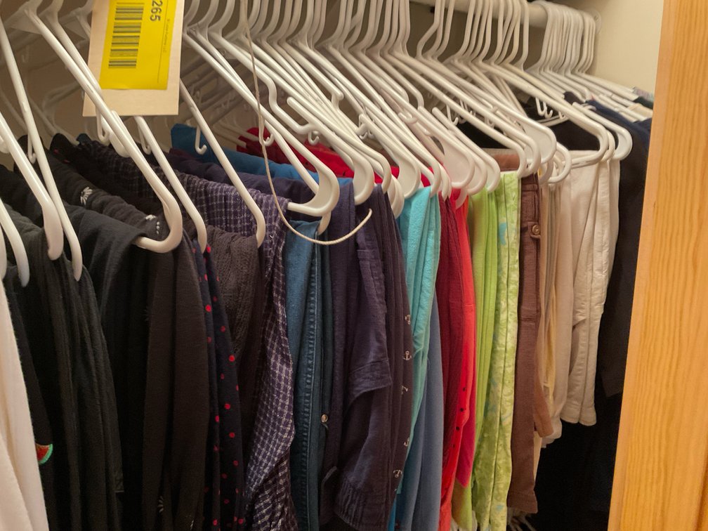 Whole rack of women's pants
