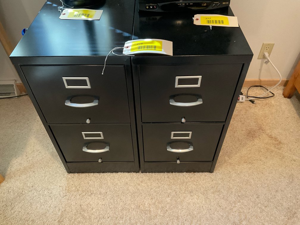 (2) file cabinets