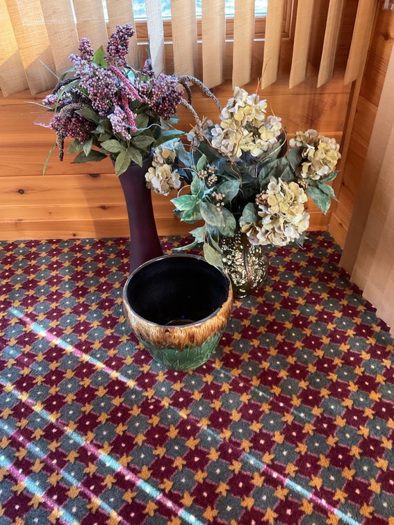 Planter/vases with flowers