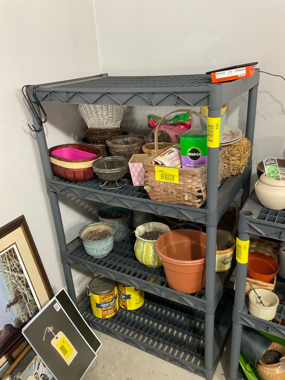 Plastic shelf