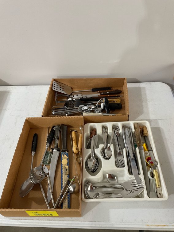 Silverware and miscellaneous kitchen utensils