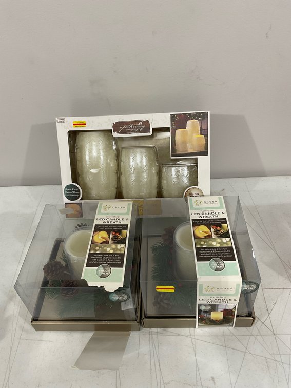 Three candle sets