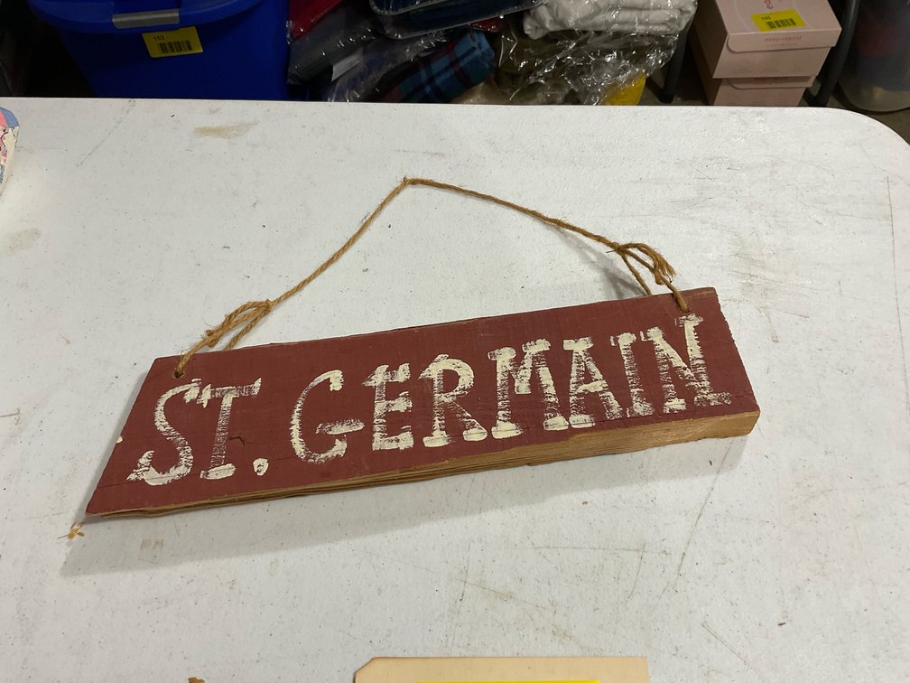 Painted St.Germain sign