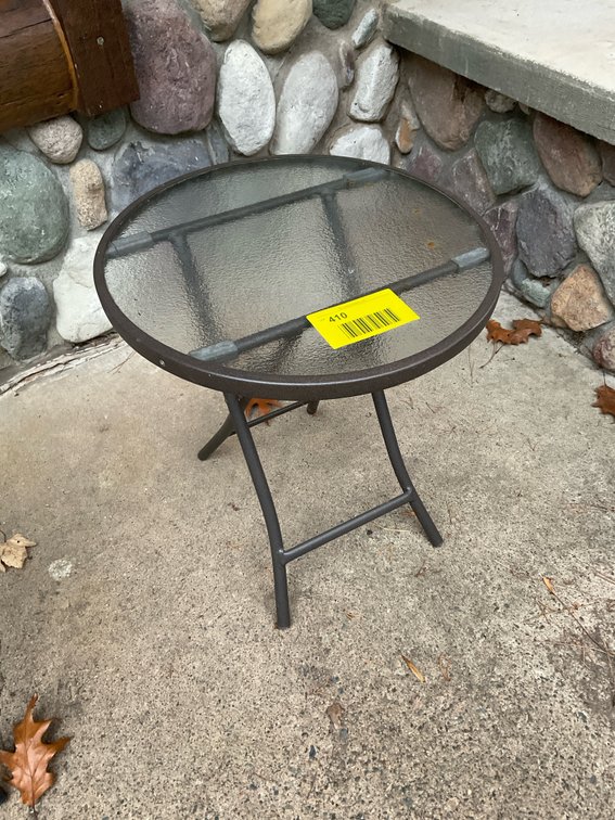 Patio end table
