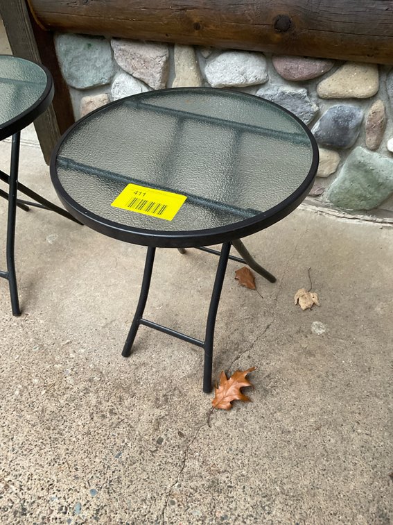 Patio end table