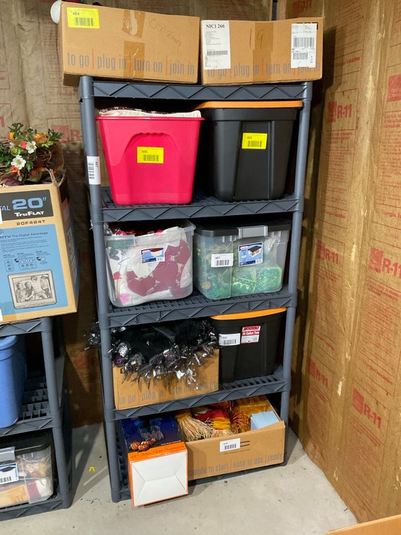 Plastic shelving