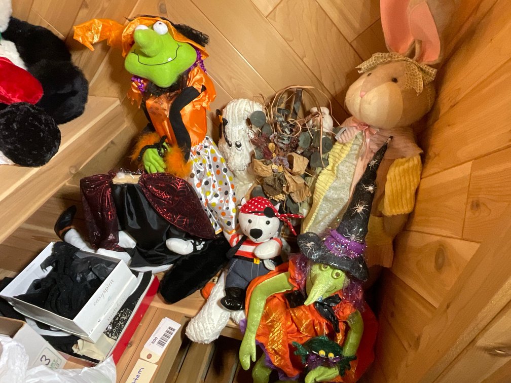Large amount of stuffed animals