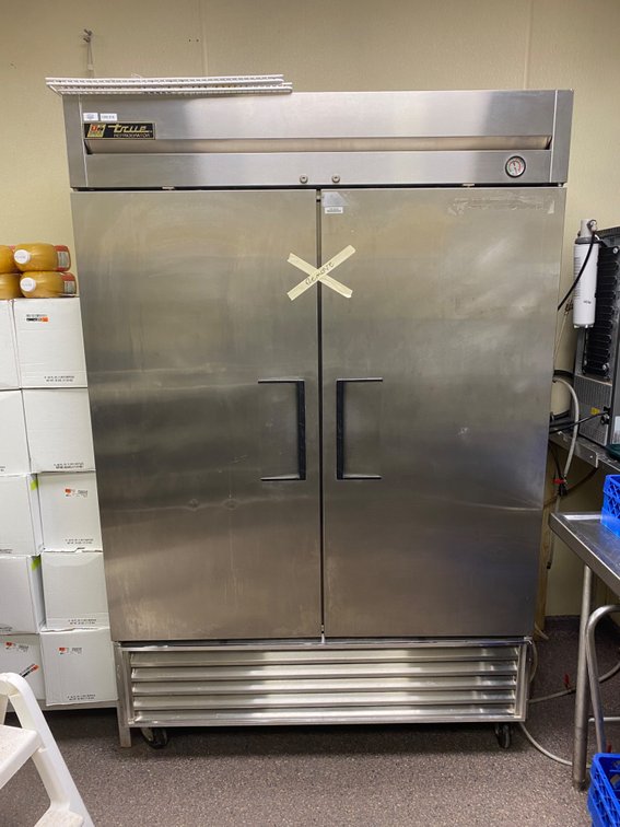 True two door commercial refrigerator