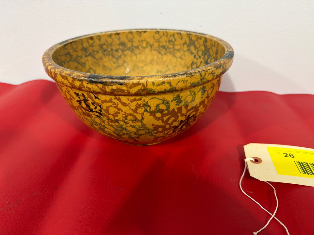 Beautiful sponge crock bowl