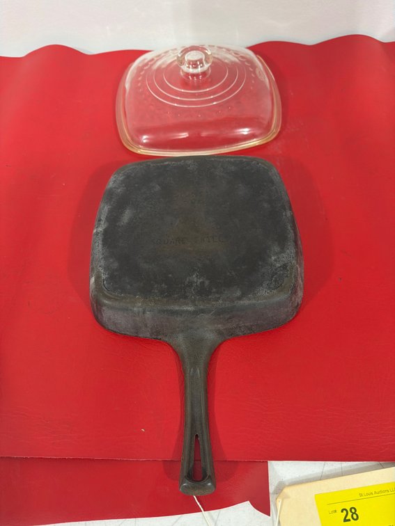 Wagner Ware square cast-iron skillet