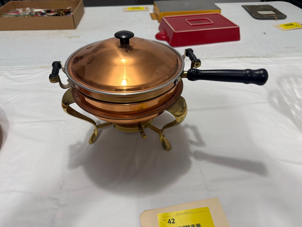 Copper serving dish
