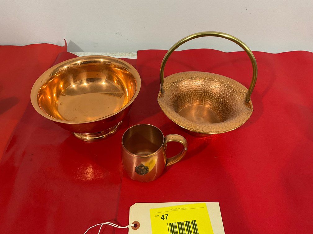 Miscellaneous copperware