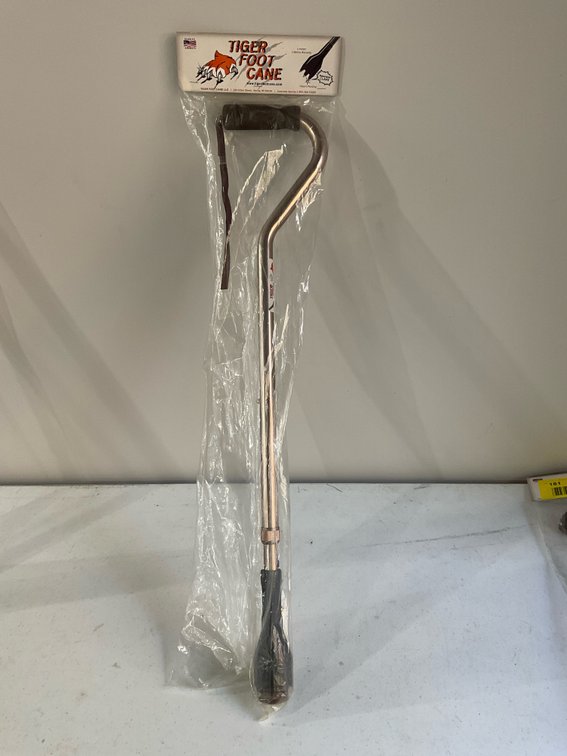 Brand new tiger foot cane