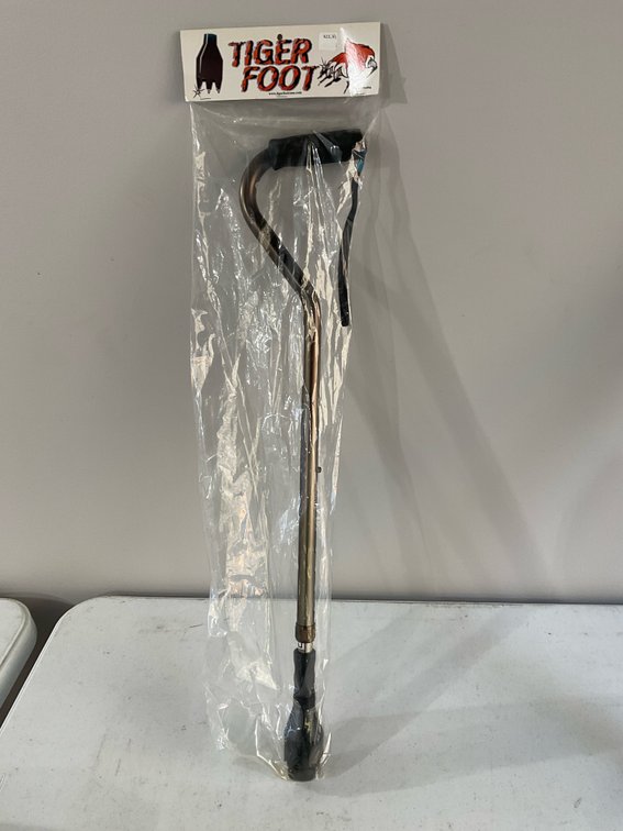 Brand new tiger foot cane