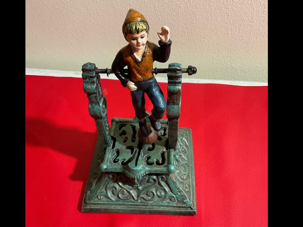 Cast-iron bank