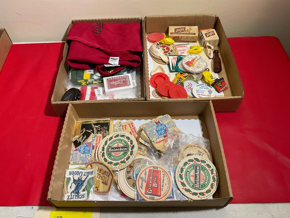 Miscellaneous bar memorabilia