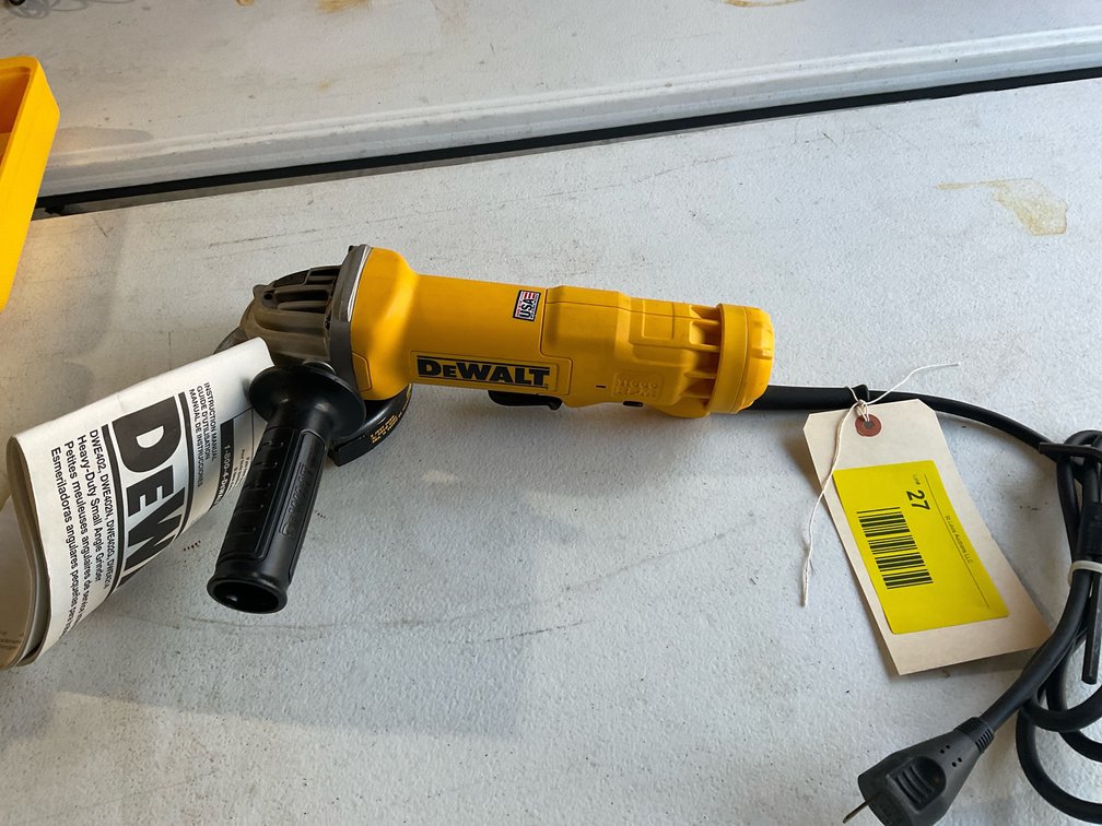 Like new DeWalt angle grinder