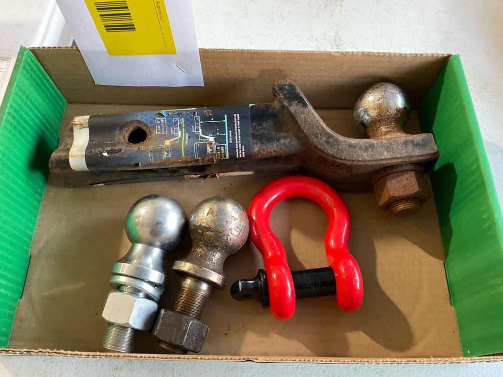 Receiver hitch, clevis, trailer balls