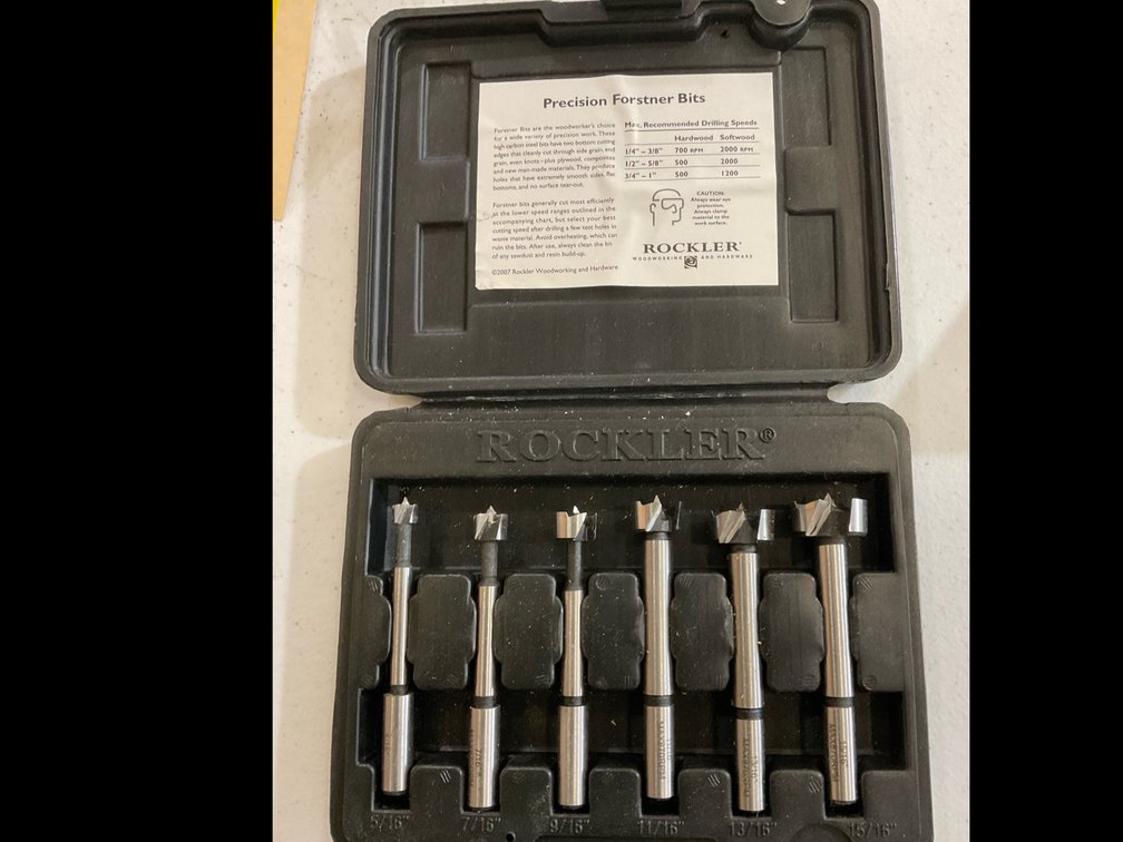 Rockler precision forstner bits