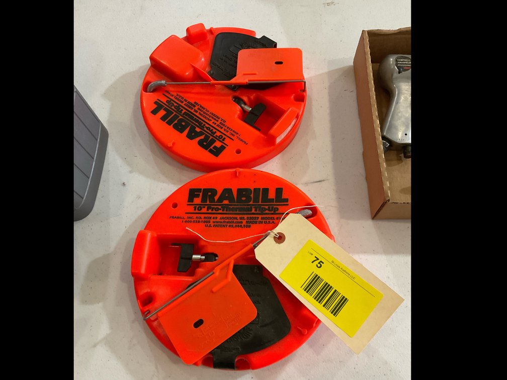 2 Frabill tip ups