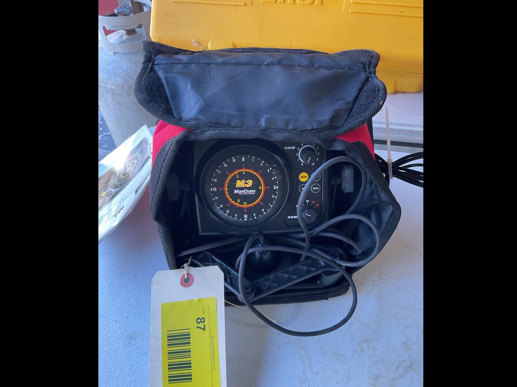 Marcum M3 flasher with lithium battery/charger