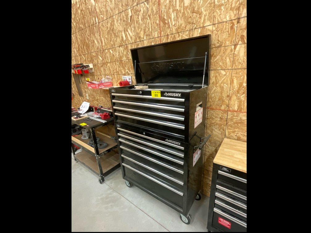 Husky double stacked toolboxes