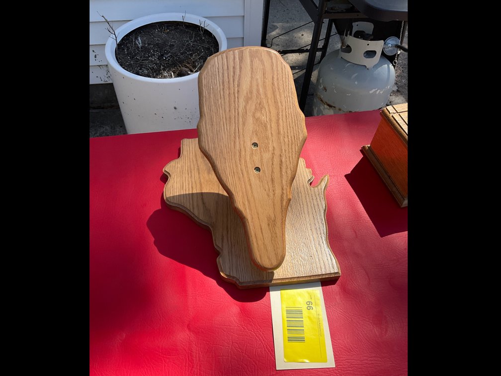 Wisconsin antler skull mount base