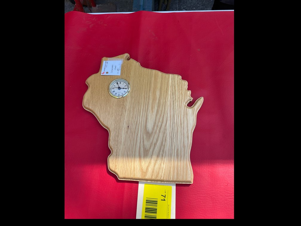 Custom Wisconsin clock