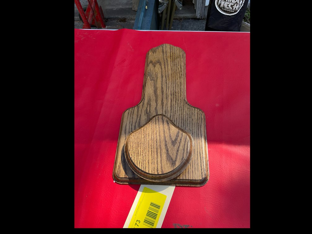 Custom turkey feather mount base