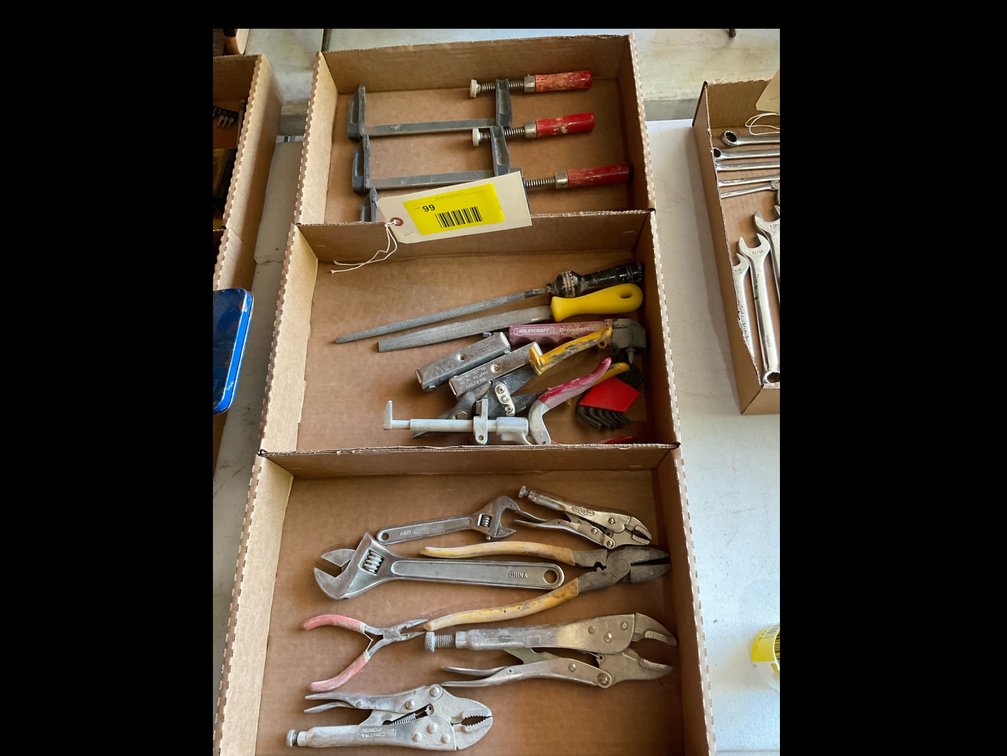 Miscellaneous pliers and hand tools, clamps