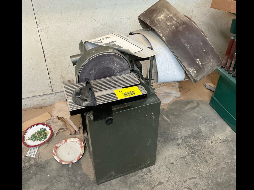6" belt & 9" disc sander