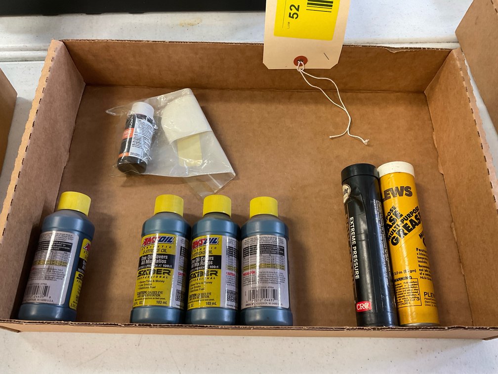 Amsoil two cycle oil and miscellaneous grease