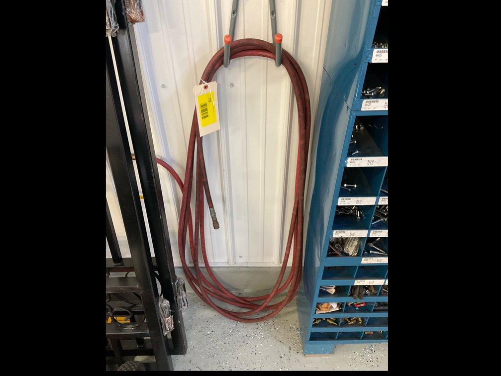 Red air hose