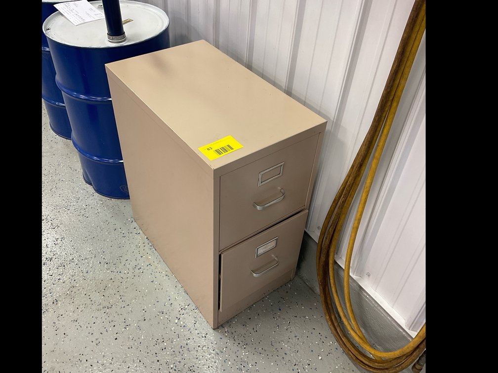 Two drawer file cabinet