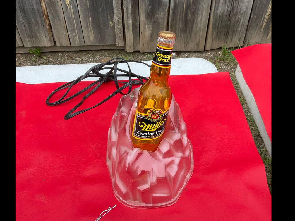 Miller Genuine Draft lighted bottle