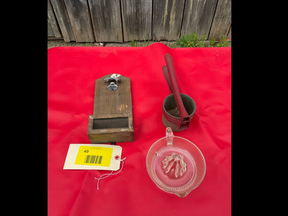 Juicer, bottle opener, ricer