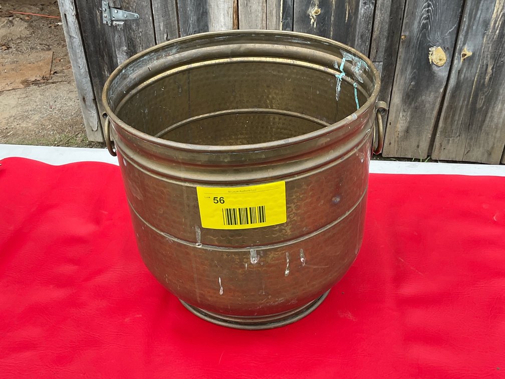 Brass planter