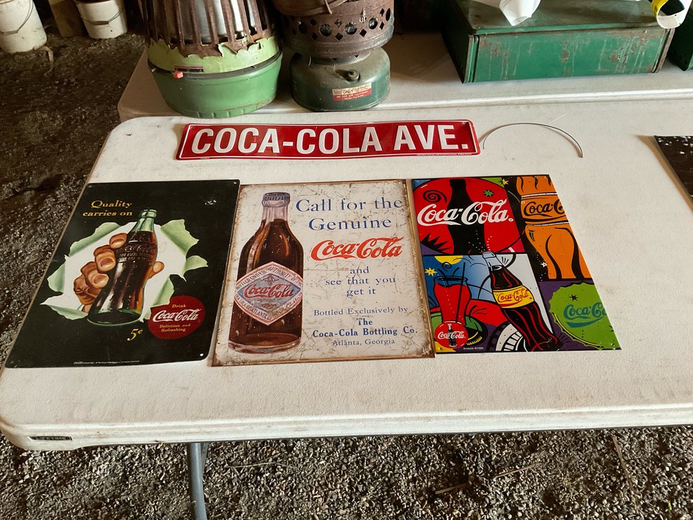 Coca-Cola metal signs