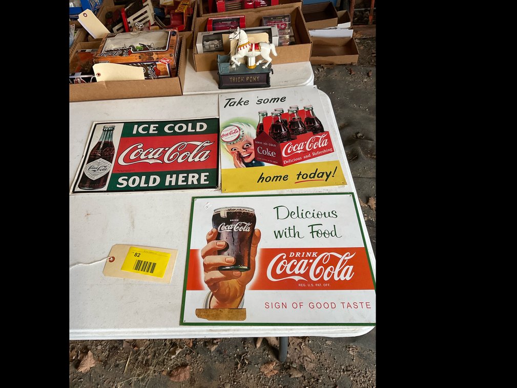 Coca-Cola metal signs