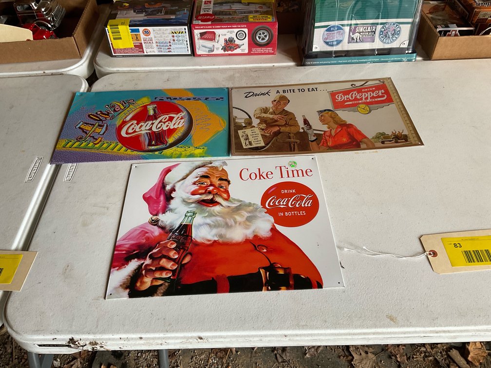 Coca-Cola metal signs