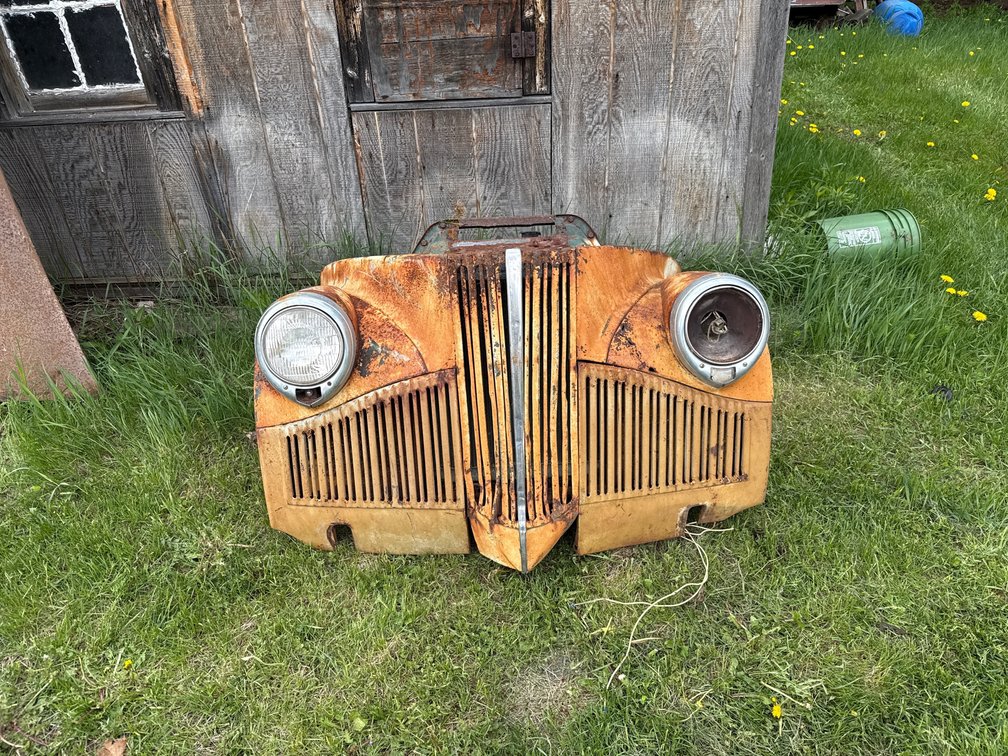 Vintage car front clip