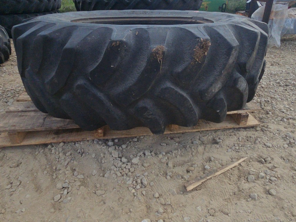 SINGLE 14.9-28 TIRE - HAS WEATHERING BUT USABLE